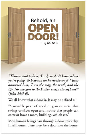 Behold, An Open Door!