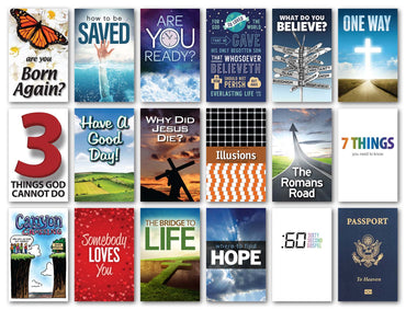 Gospel Tract Value Bundle (100 each of 18 titles)