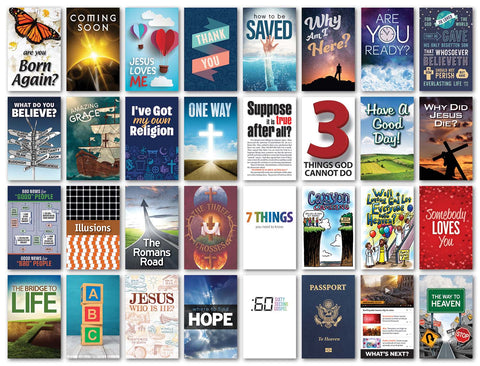 Gospel Tract Value Bundle (100 each of 32 titles)