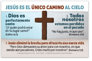 Jesus Is The One Way (Mini Tract, Personalized, Spanish)