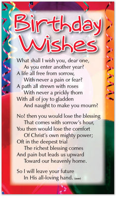 Birthday Wishes (Preview page 1)