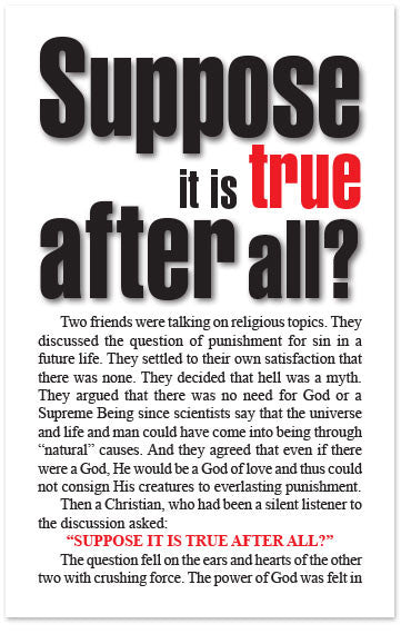 Suppose it is True After All? (Preview page 1)