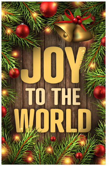 Joy to the World Christmas Ornament - 6 colors available